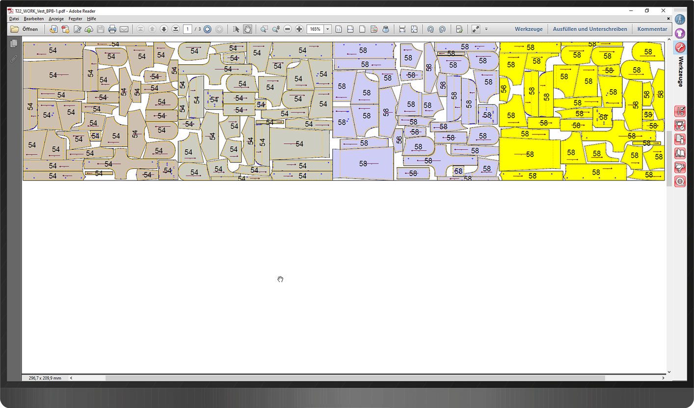 Smart.Placement VI - vertical quality zones "bundle per bundle" allow for easy handling and avoid color shading