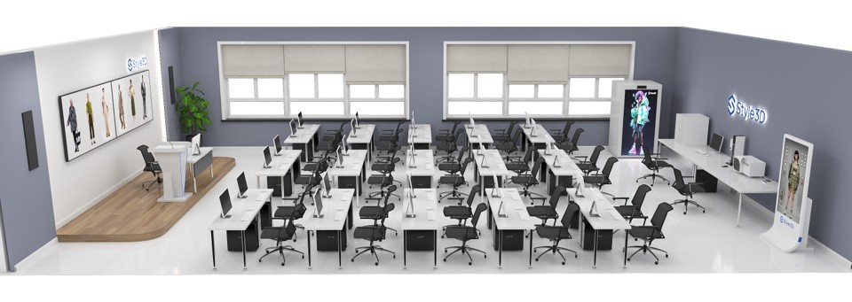 Modart Classroom with Style3D technology