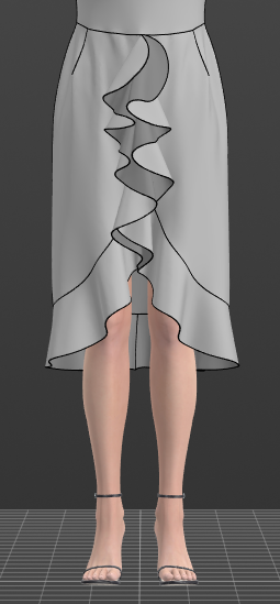 Spiral flounce